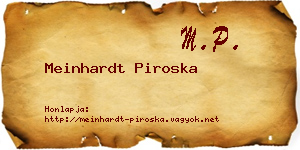Meinhardt Piroska névjegykártya